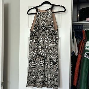 BCBGMAXAZRIA Women's Patterned Dress